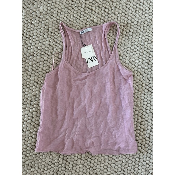 ZARA WRINKLE LOOK FINE KNIT TOP - Picture 7 of 14